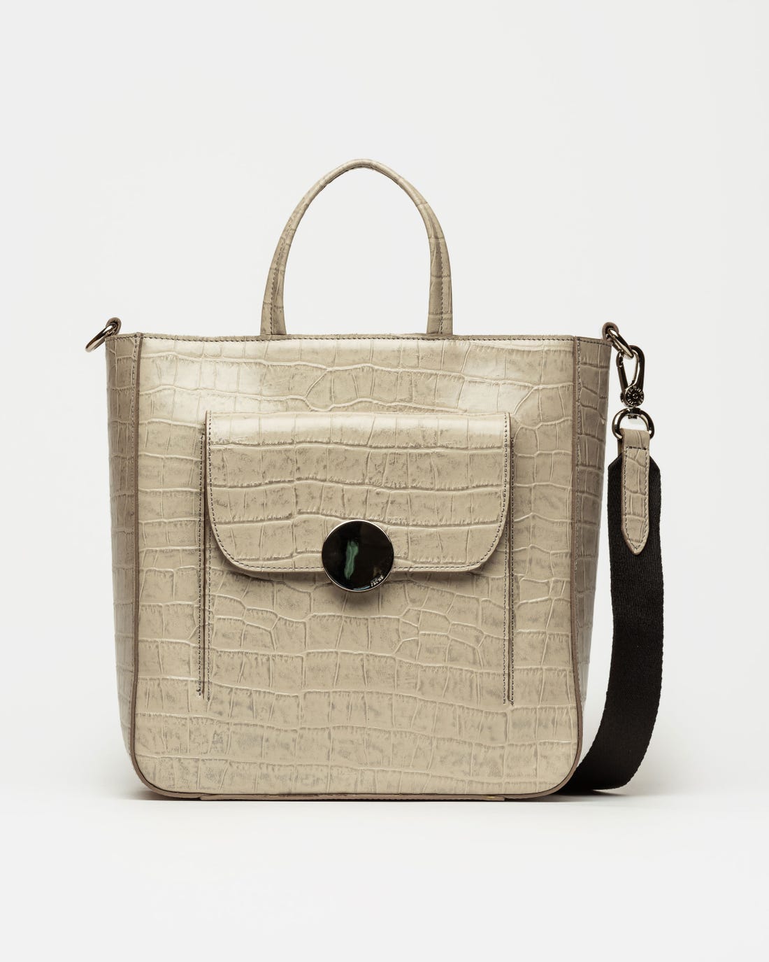 Shopper The Circle en cuero croco