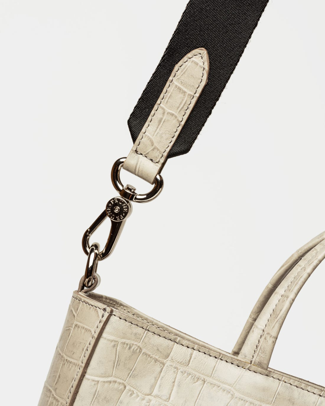 Shopper The Circle en piel de cocodrilo