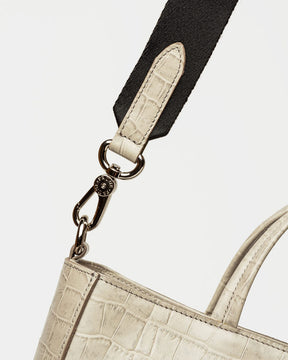 Shopper The Circle en piel de cocodrilo