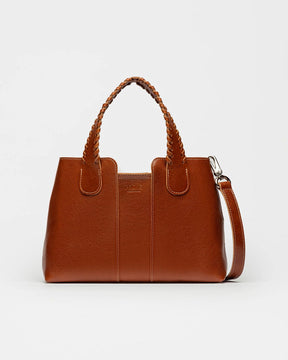 El bolso Braided en piel vegetal lisa