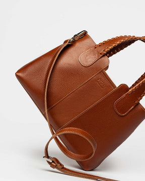 El bolso Braided en piel vegetal lisa