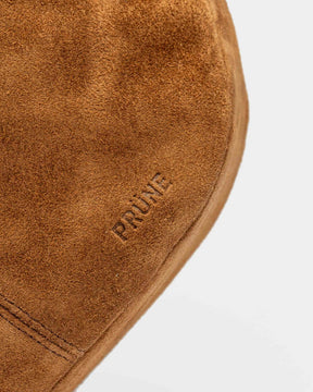 Bandolera Bambu en cuero gamuza