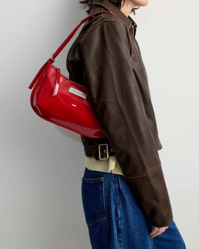 Bolso de hombro Mia en piel charol