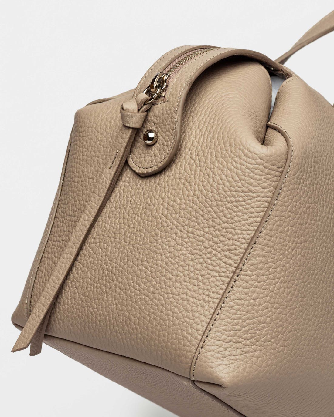 Bolso de mano Resort en piel granulada