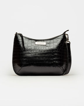 Bandolera Mia en cuero croco