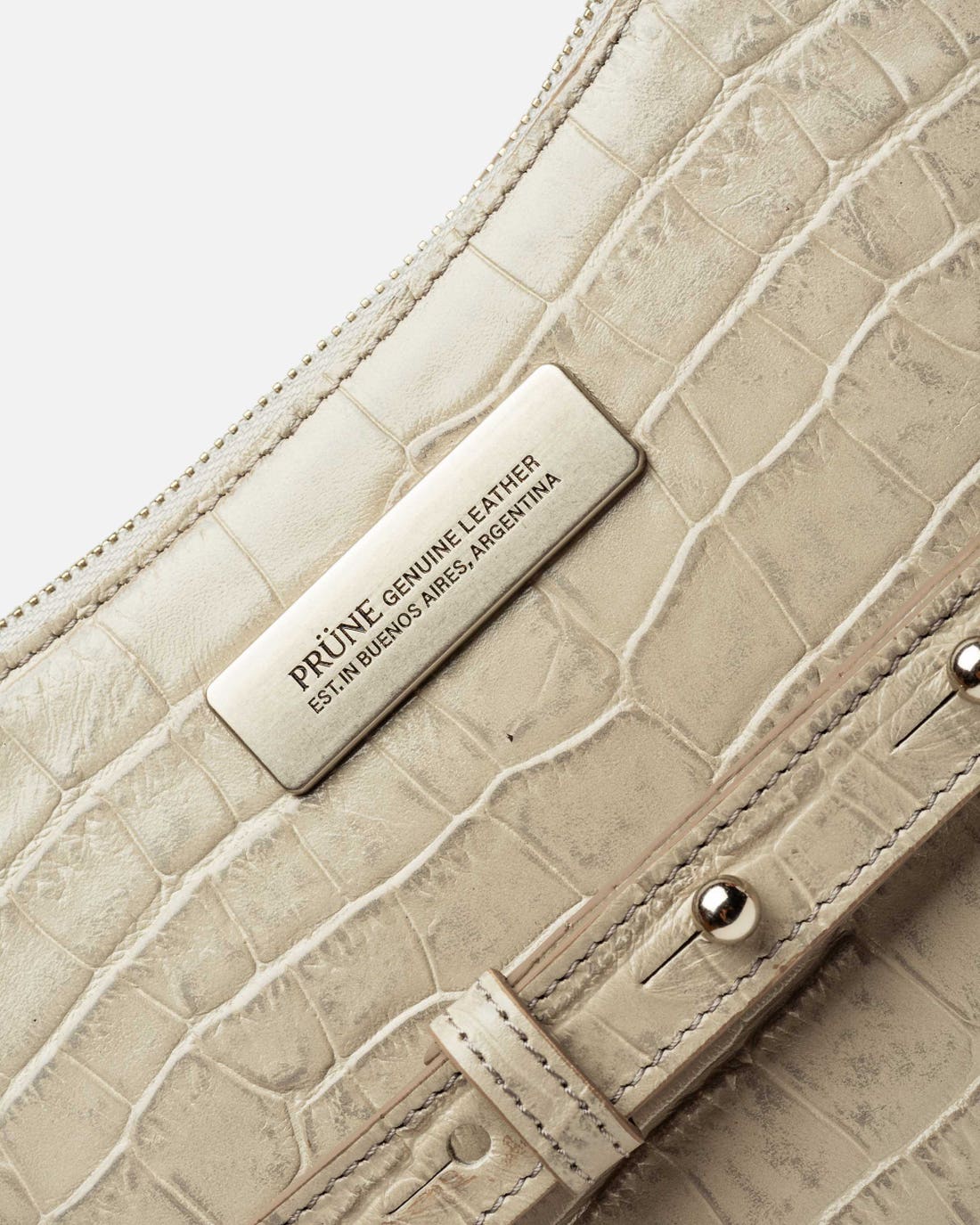 Bandolera Mia en cuero croco