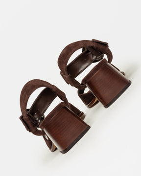 Sandalia mediana Julie en gamuza