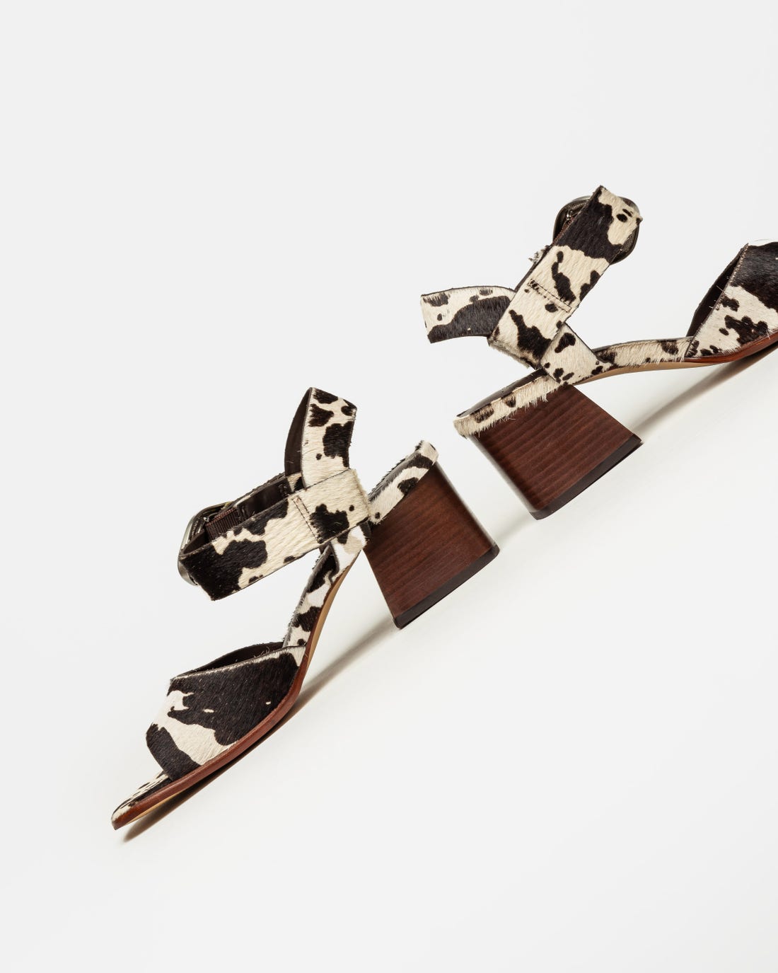 Sandalia mediana Julie en piel