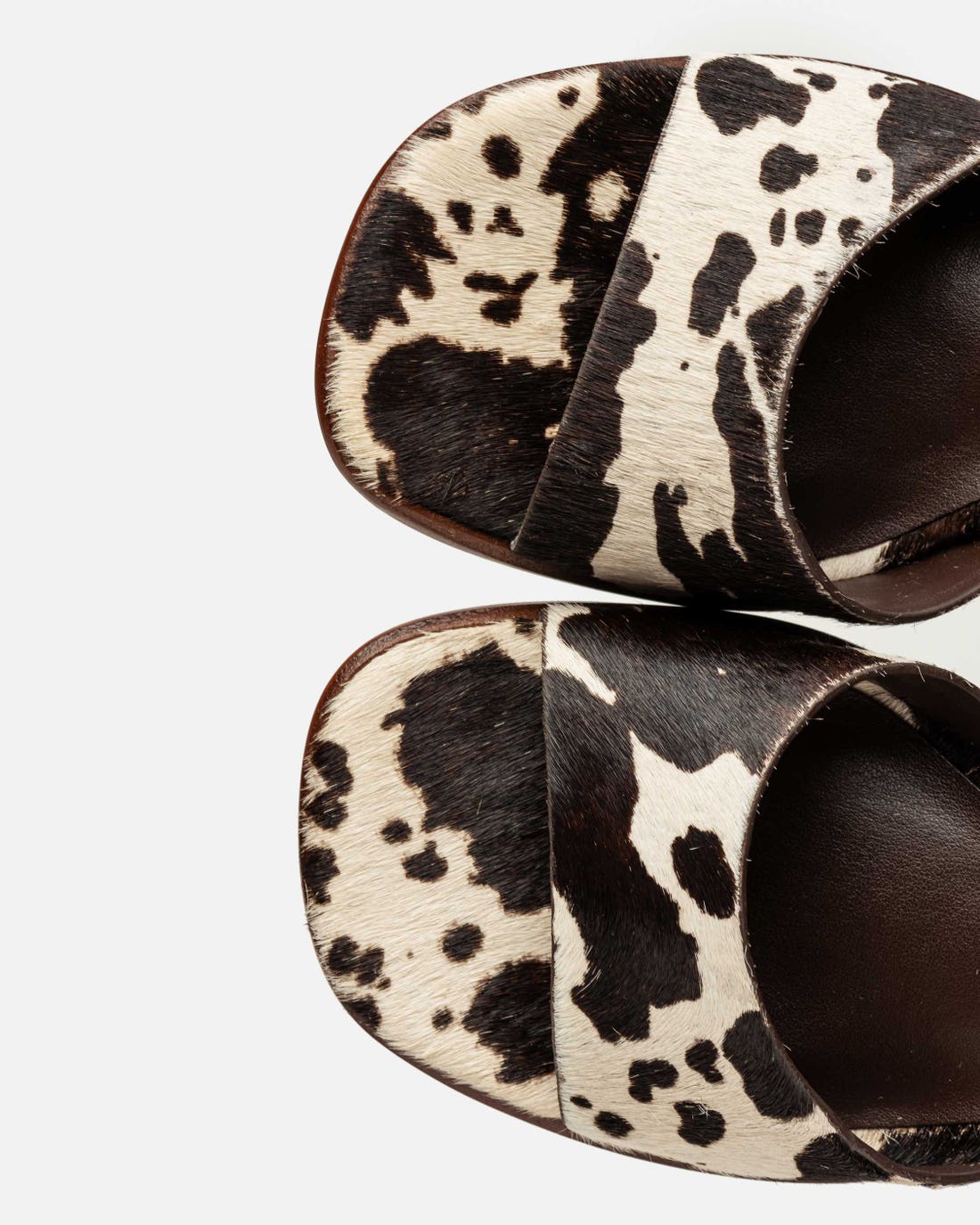 Sandalia mediana Julie en piel