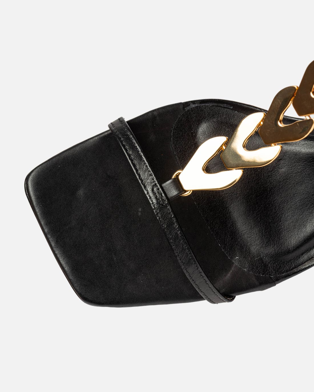 Sandalias altas Goldie en piel lisa