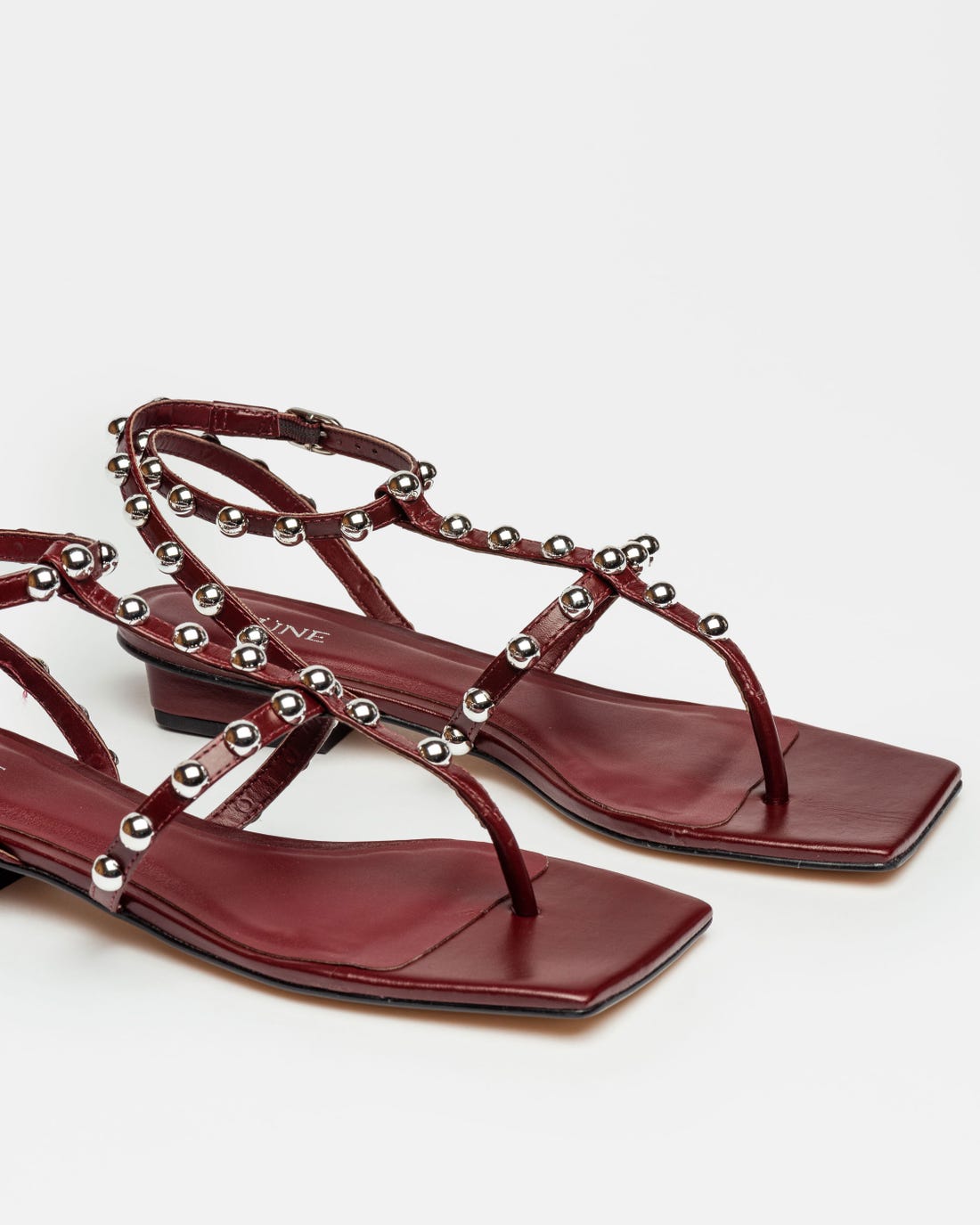 Sandalias bajas Aurora en piel lisa