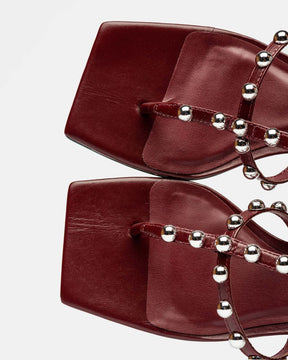 Sandalias bajas Aurora en piel lisa