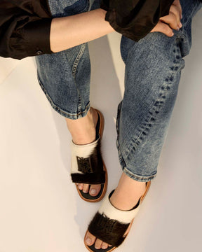 Flat Monogram en pelo